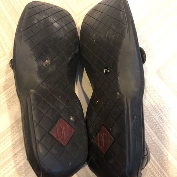 Donald J Pliner Men’s Black Leather Buckle Loafers main image 4